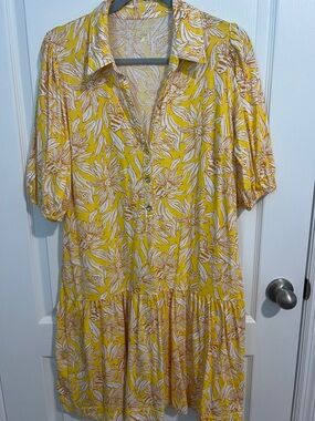 Lilly Pulitzer BINGLEY DRESS HIDEAWAY HONEYCOMB Large